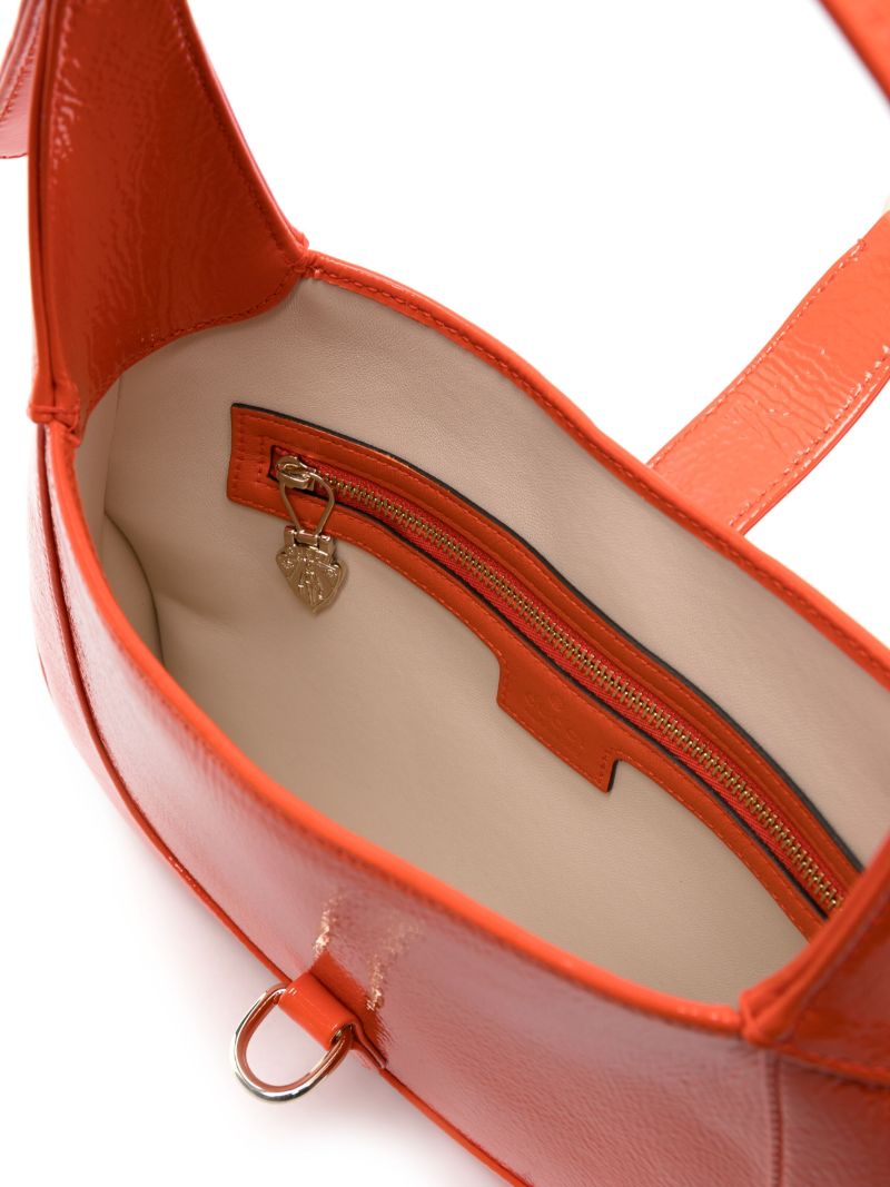 Orange Jackie Small Leather Shoulder Bag