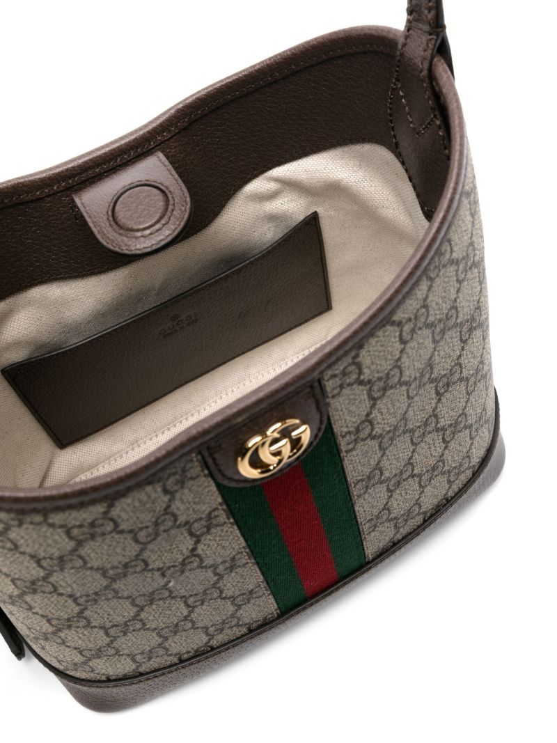 Brown Ophidia Gg Small Shoulder Bag