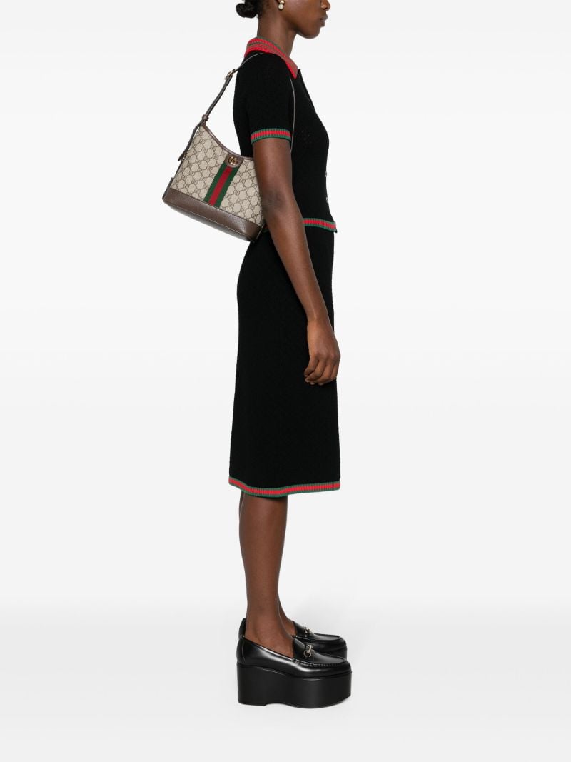 Brown Ophidia Gg Small Shoulder Bag