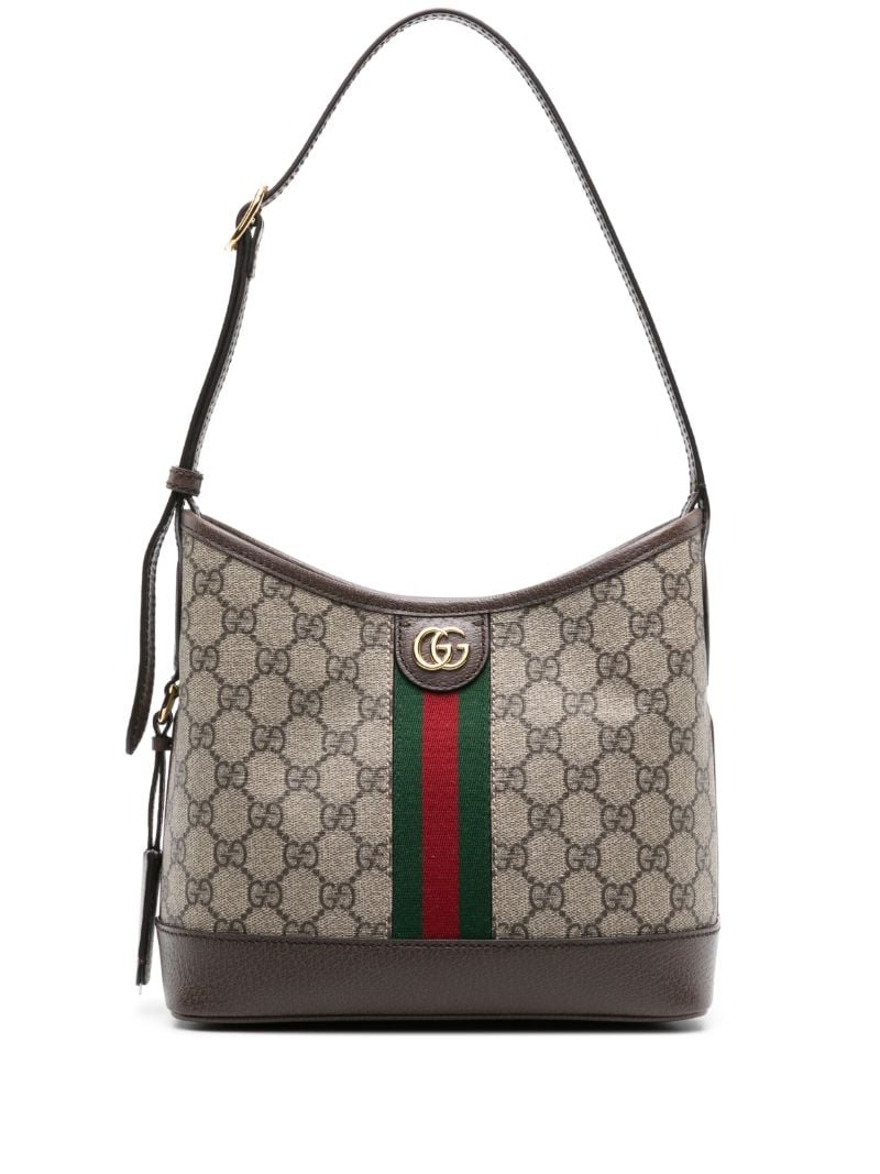 Brown Ophidia Gg Small Shoulder Bag