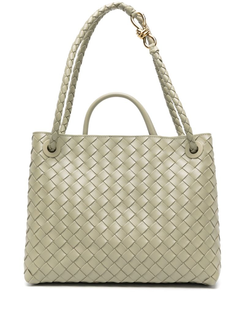 Neutral Medium Andiamo Leather Tote Bag