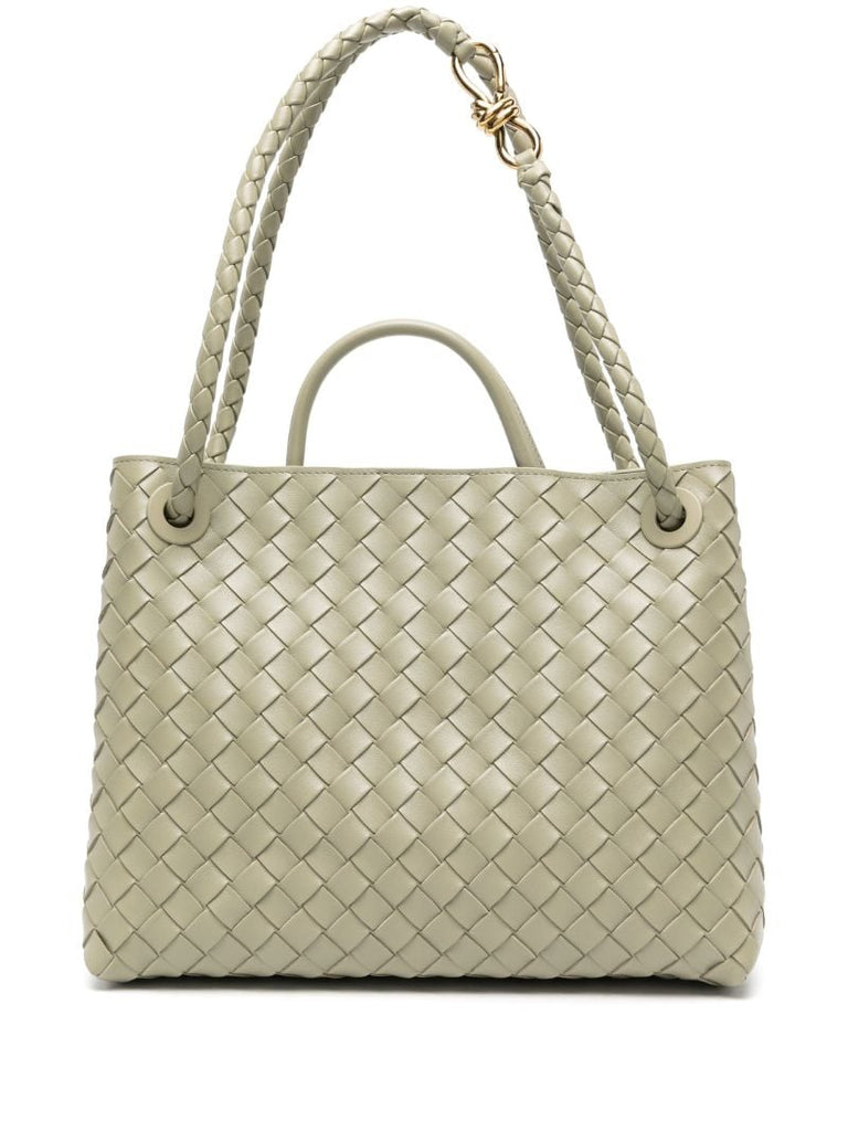 Neutral Medium Andiamo Leather Tote Bag