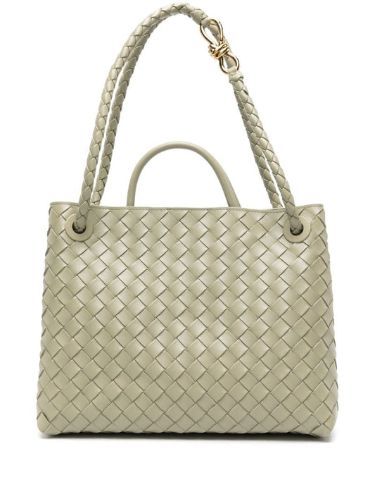 Neutral Medium Andiamo Leather Tote Bag