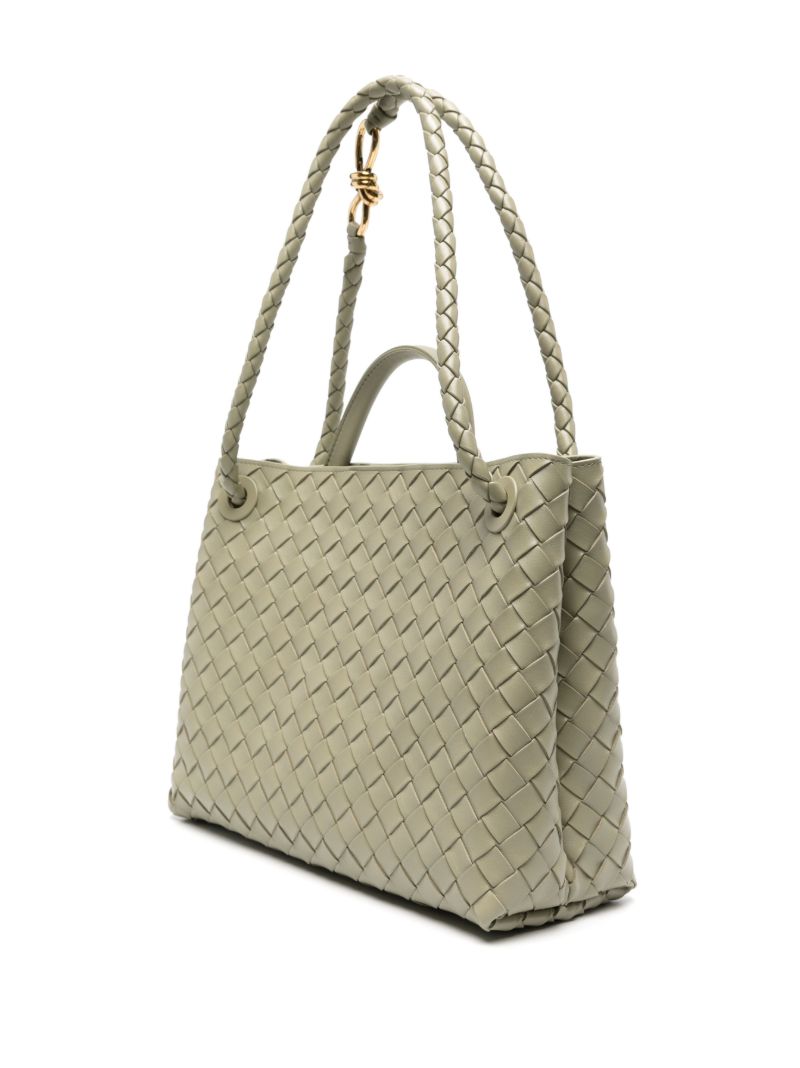 Neutral Medium Andiamo Leather Tote Bag