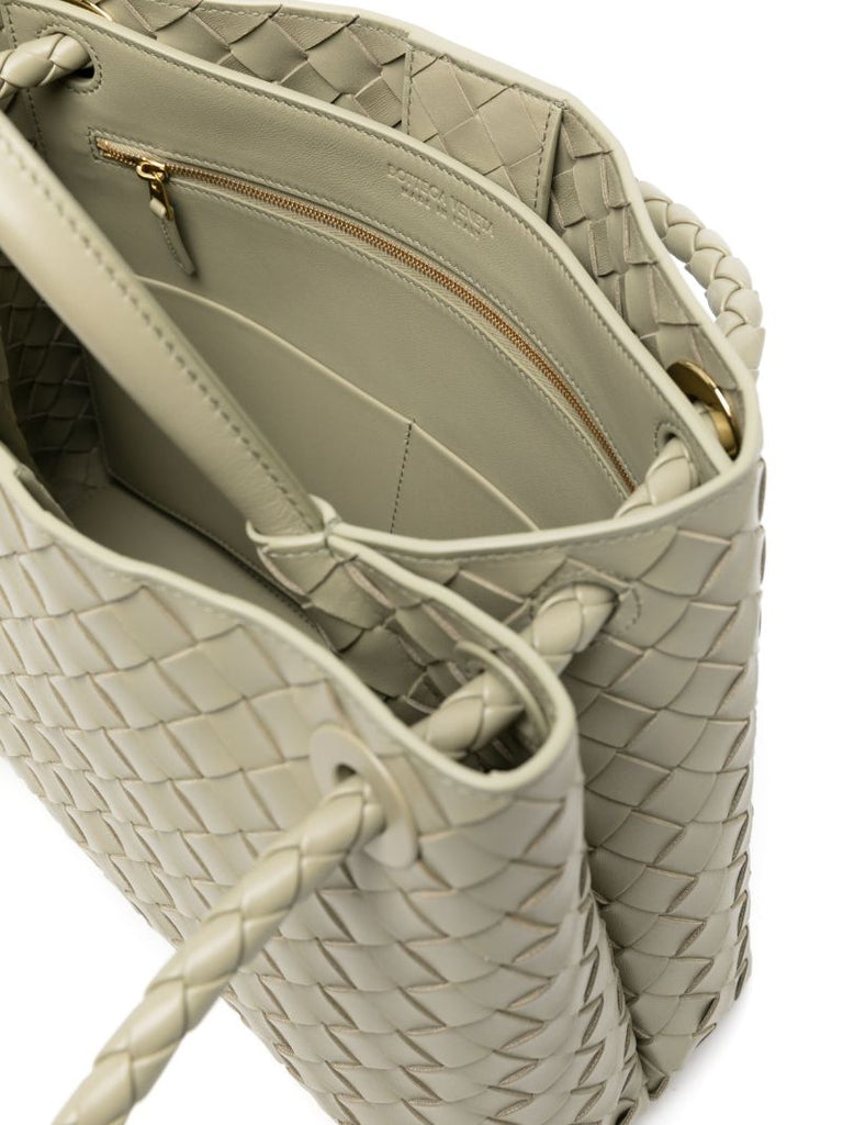 Neutral Medium Andiamo Leather Tote Bag