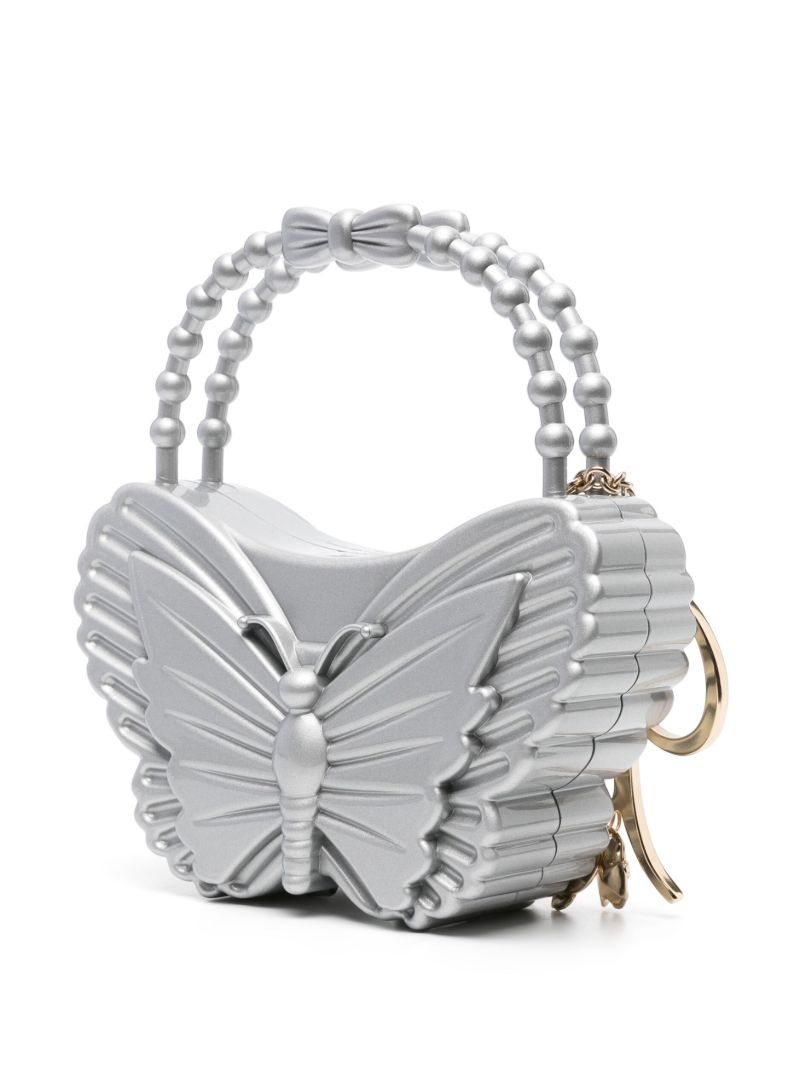 X Forbitches Silver-tone Butterfly Tote Bag
