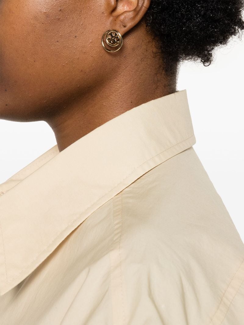 Gold-plated Double T Stud Earrings