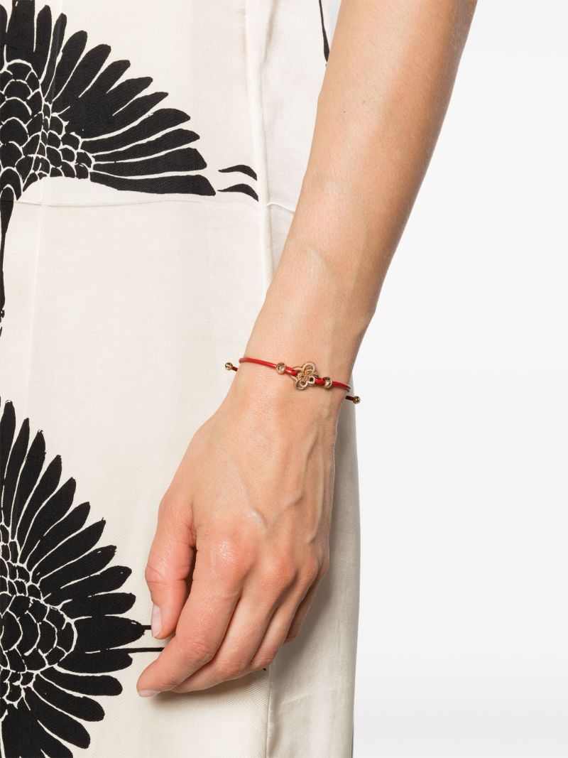 Red Kira Clover Sliding Bracelet