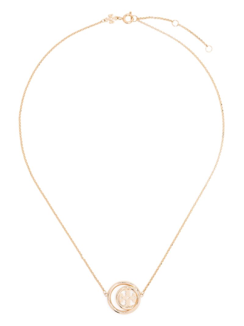 18k Gold-plated Miller Double Ring Necklace