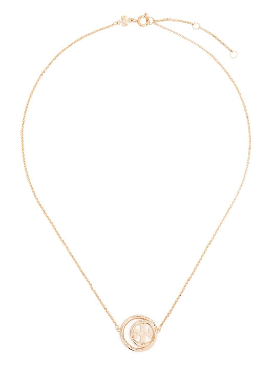 18k Gold-plated Miller Double Ring Necklace
