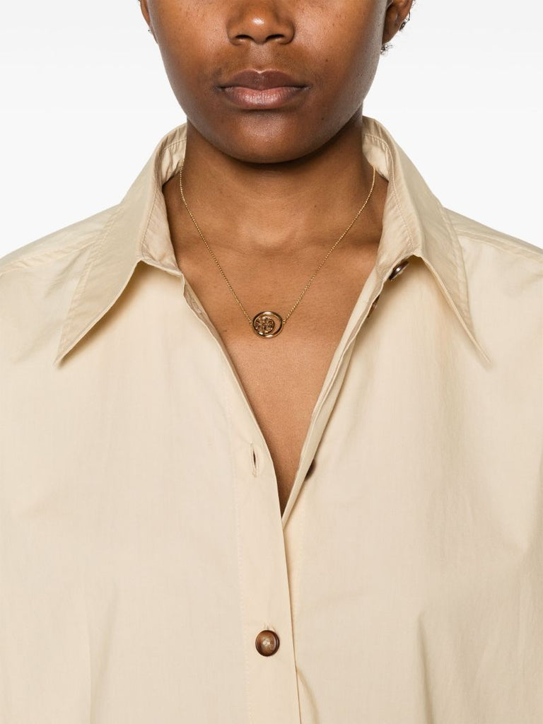18k Gold-plated Miller Double Ring Necklace