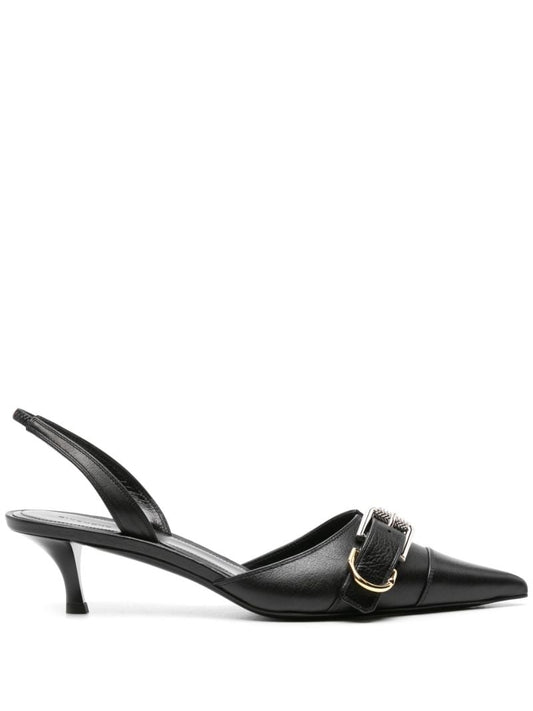 Black Voyou 45 Leather Pumps