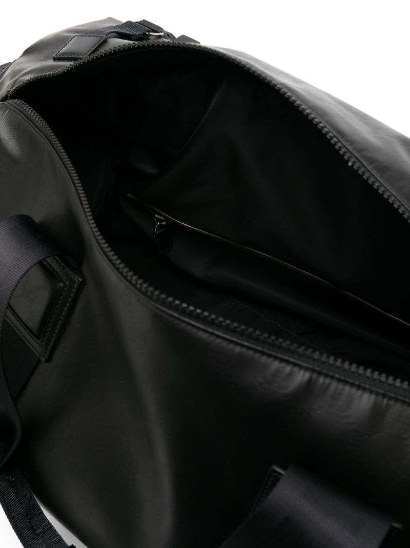 Black Gg Crystal-canvas Duffle Bag