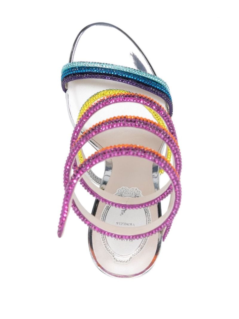 Multicolour Rainbow 105 Crystal-embellished Sandals