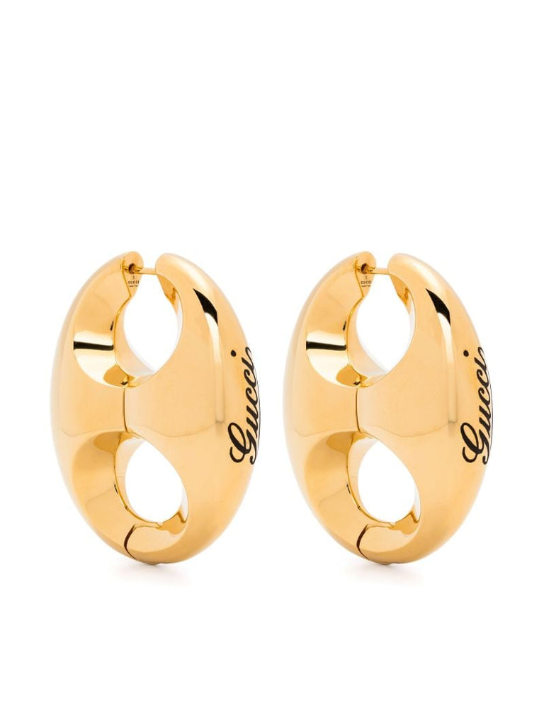 Gold-tone Marina Sculptured Drop Earrings