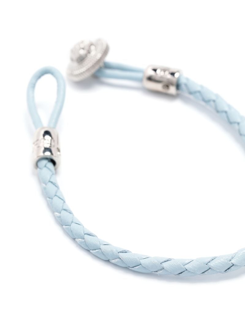 Blue Medusa Head Leather Bracelet