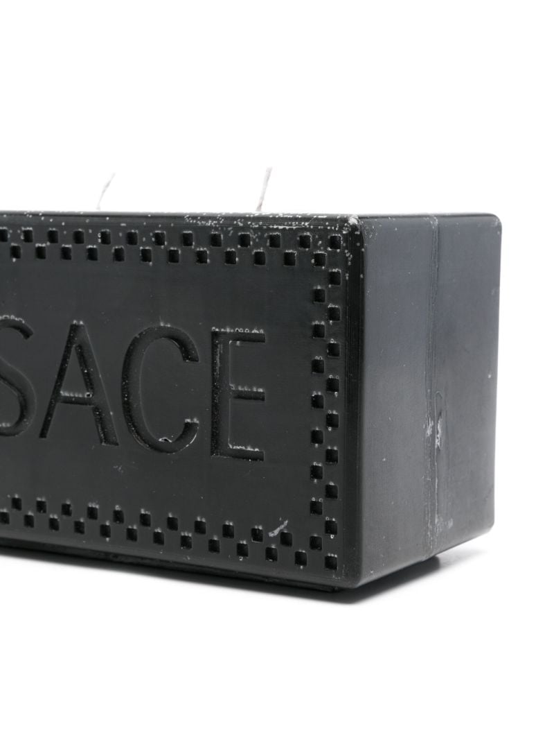 Black Logo Embossed Candle