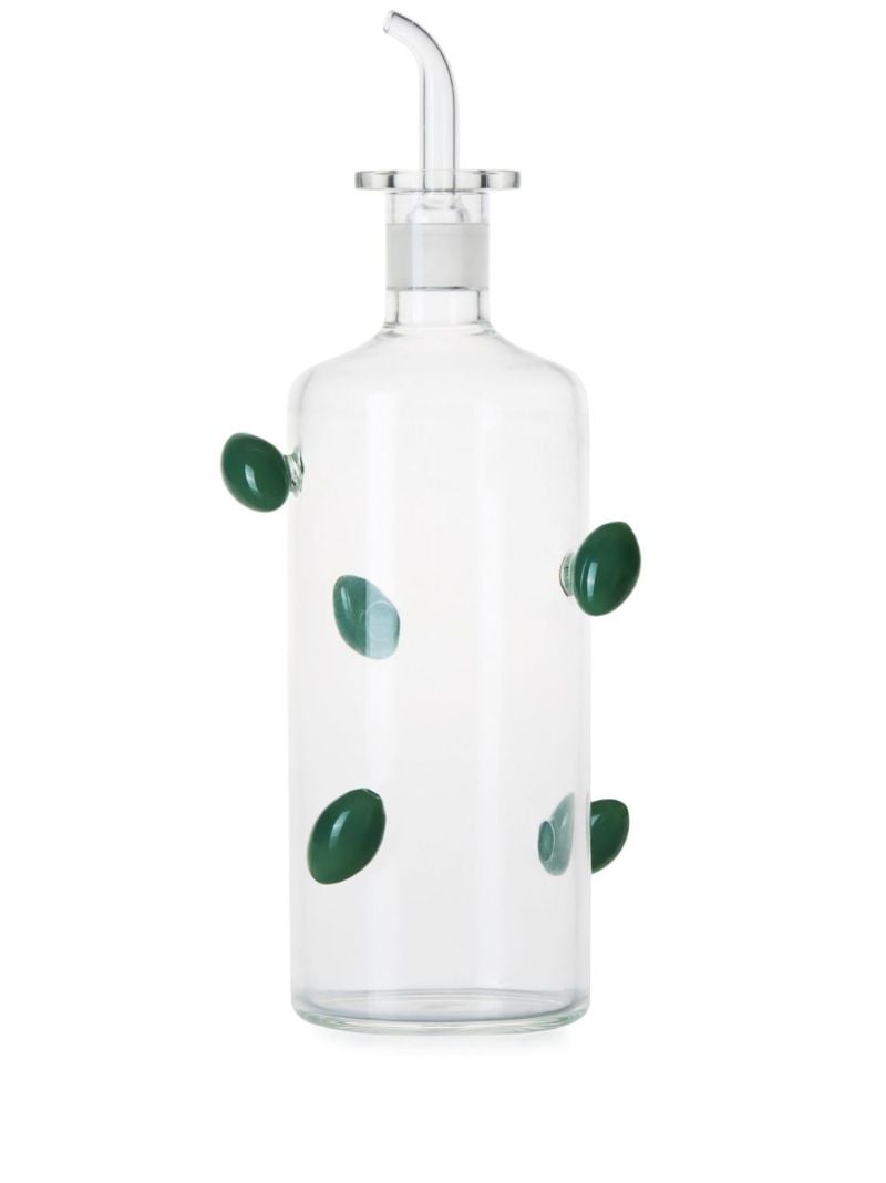 Clear the Olive Glass Bottle
