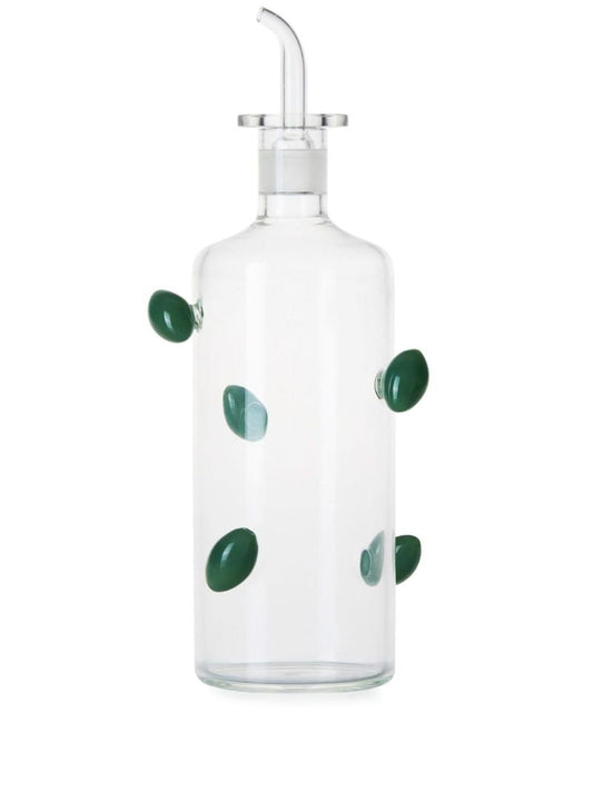 Clear the Olive Glass Bottle