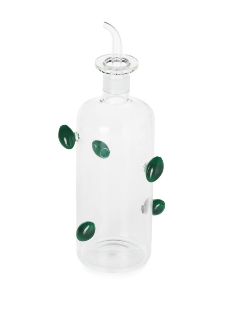 Clear the Olive Glass Bottle