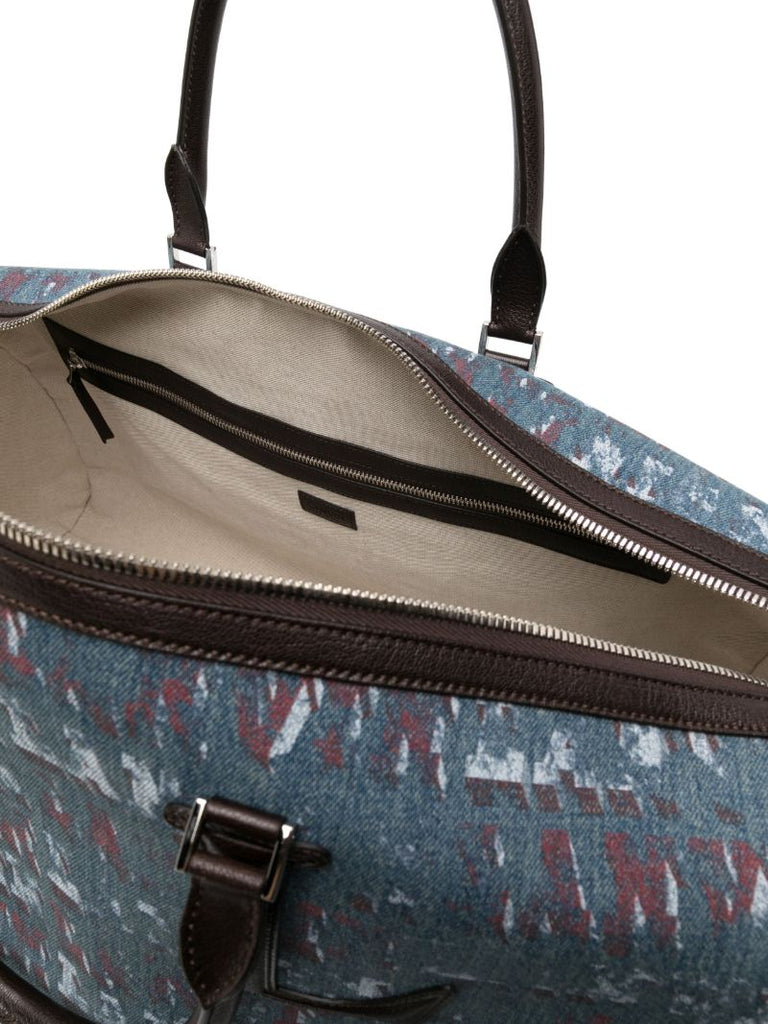 X Future Blue Logo-print Holdall