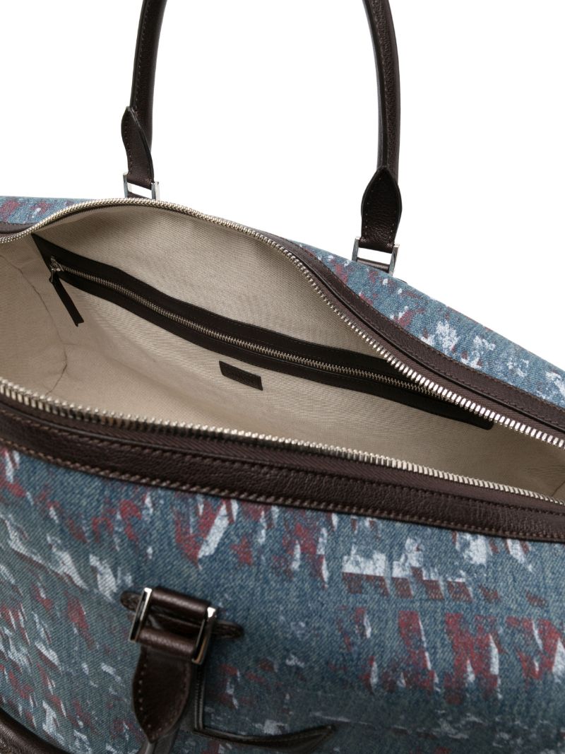 X Future Blue Logo-print Holdall