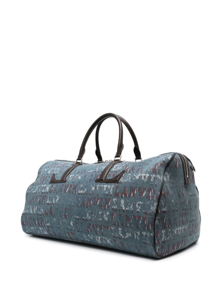 X Future Blue Logo-print Holdall