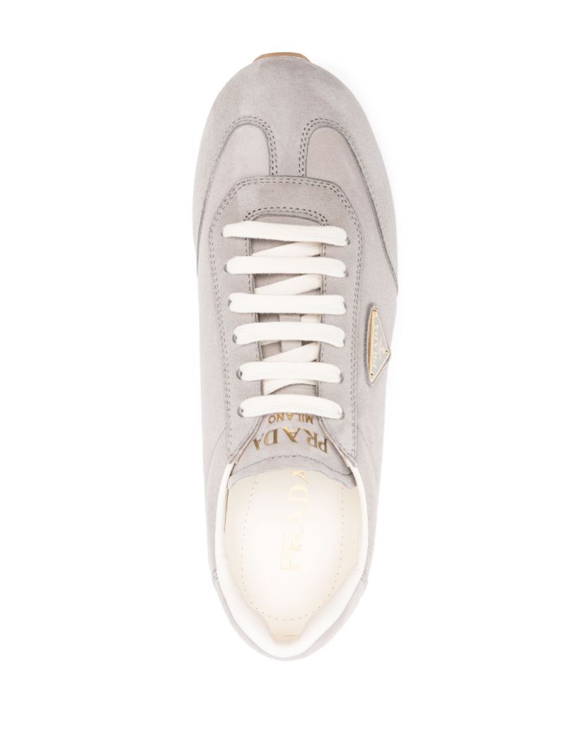 Grey Rank Suede Sneakers