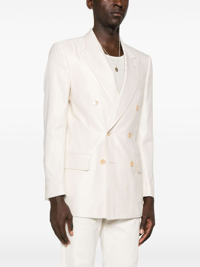 White Cannete Atticus Corduroy Blazer