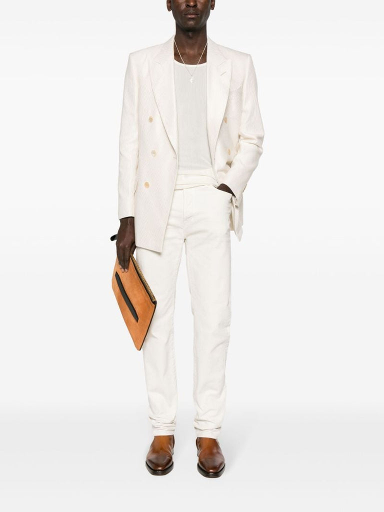 White Cannete Atticus Corduroy Blazer