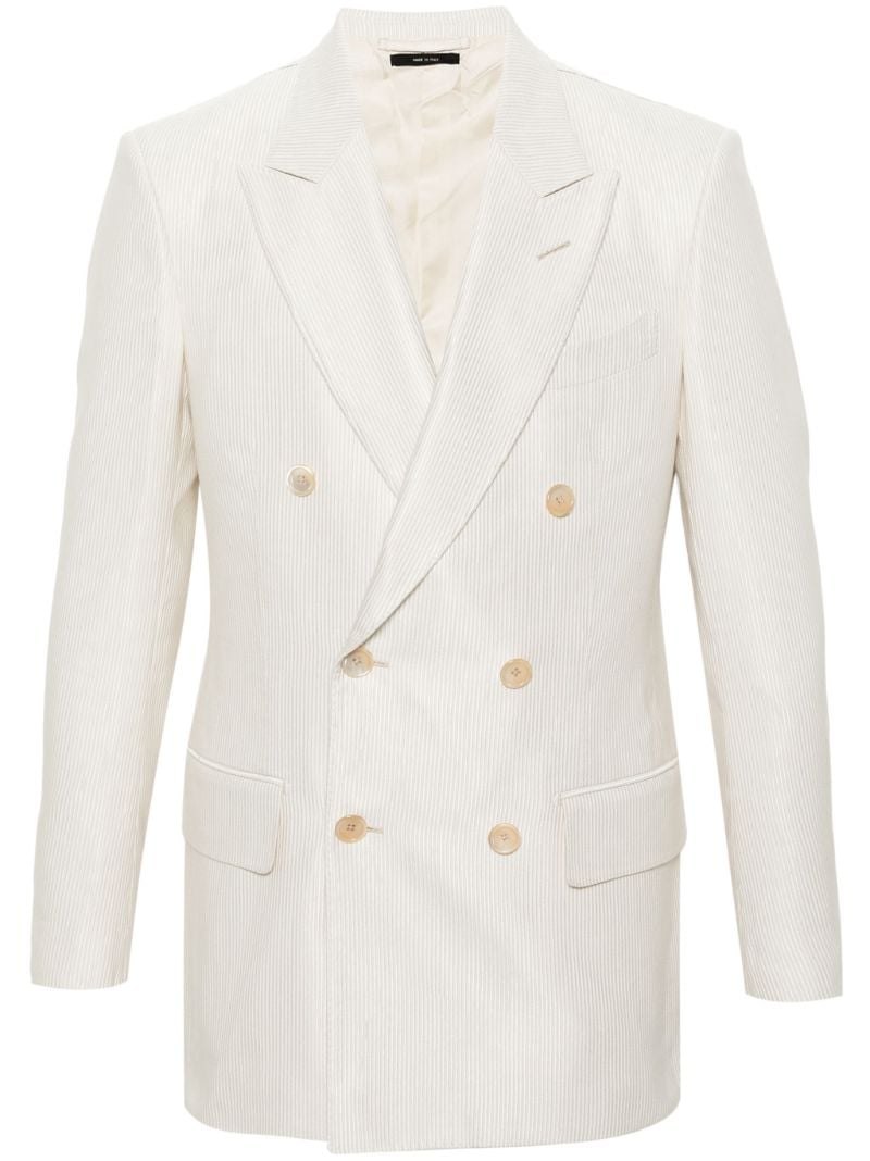 White Cannete Atticus Corduroy Blazer