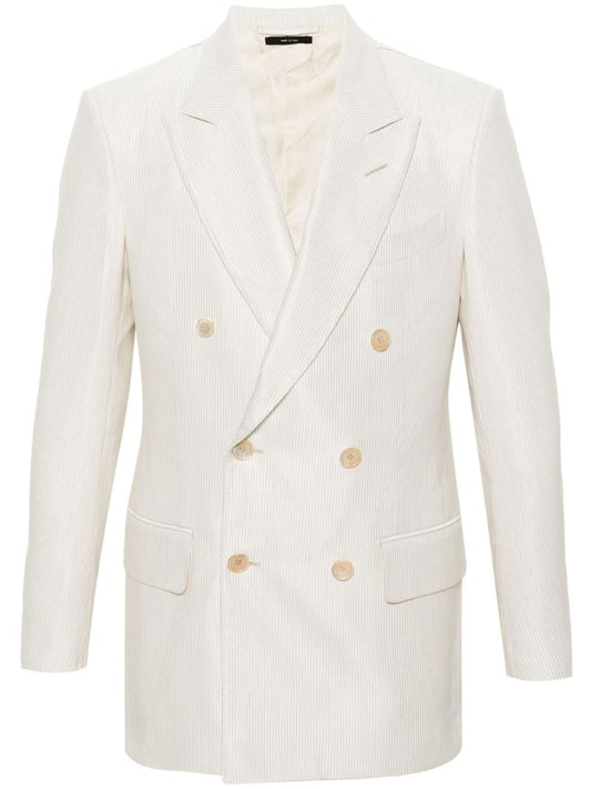 White Cannete Atticus Corduroy Blazer