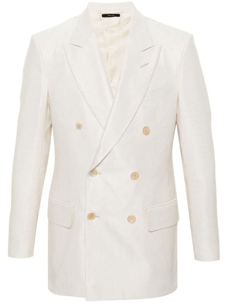 White Cannete Atticus Corduroy Blazer