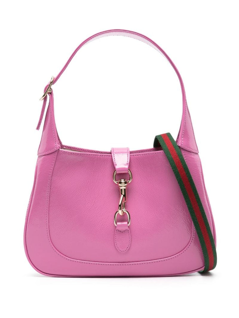 Pink Small Jackie Leather Shoulder Bag
