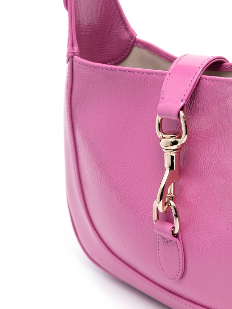 Pink Small Jackie Leather Shoulder Bag