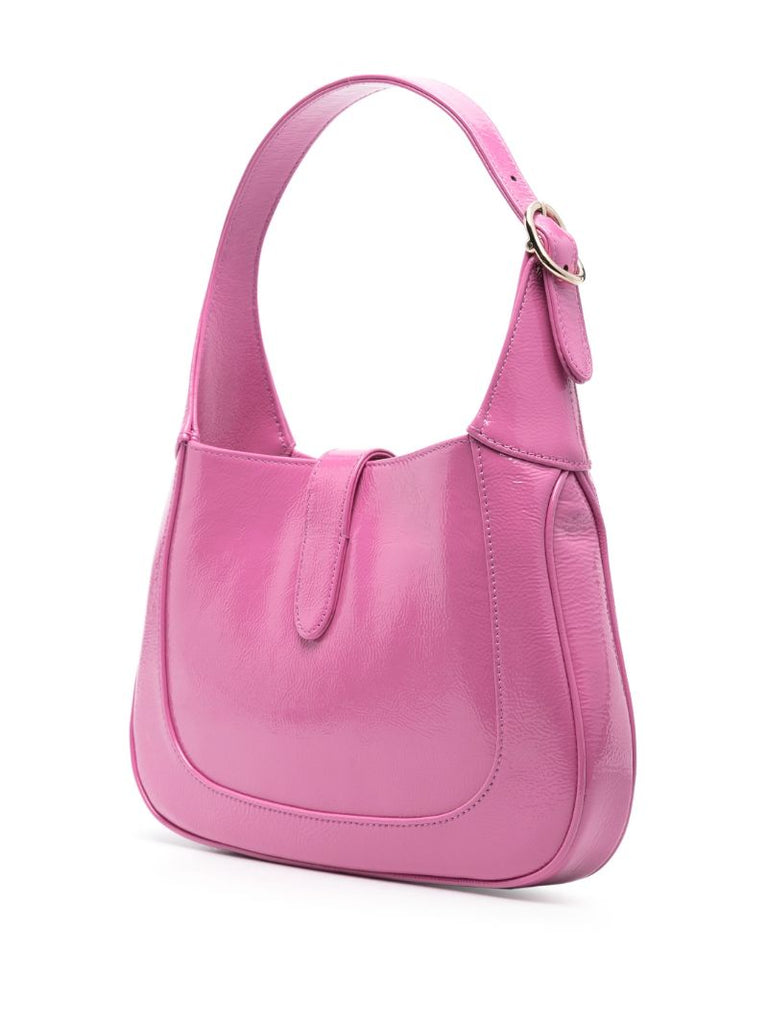 Pink Small Jackie Leather Shoulder Bag