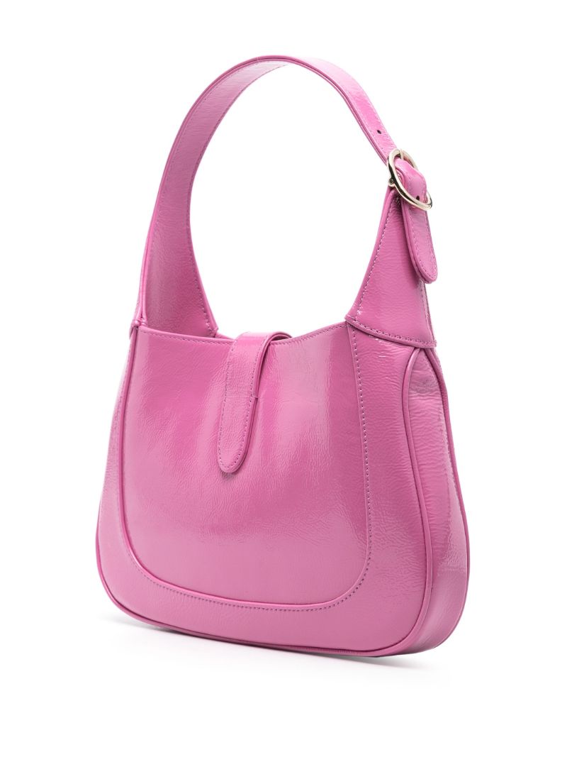 Pink Small Jackie Leather Shoulder Bag