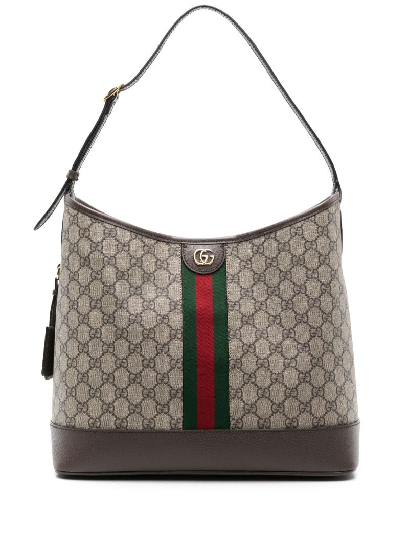 Brown Medium Ophidia Gg Shoulder Bag