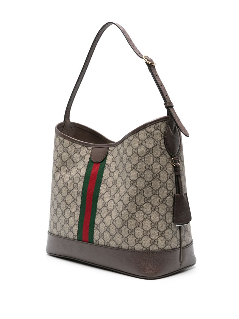 Brown Medium Ophidia Gg Shoulder Bag