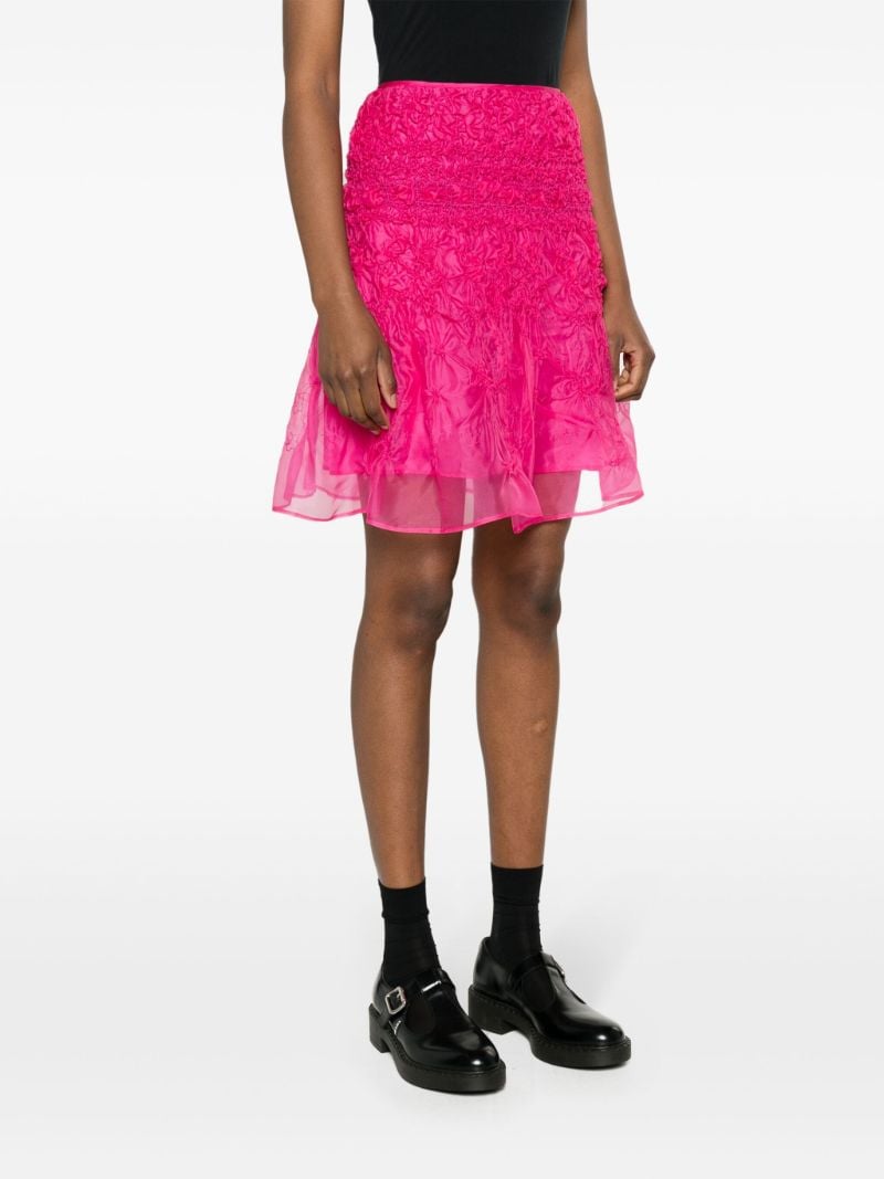 Pink Vida Silk Mini Skirt
