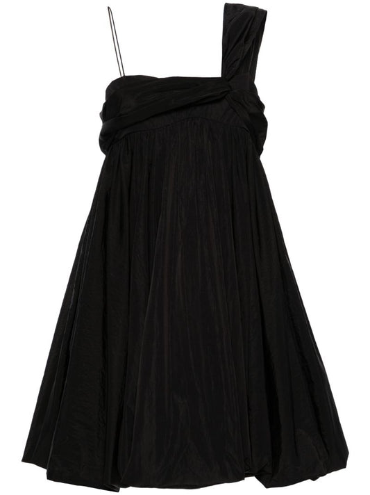Black Victoria Puffball Mini Dress
