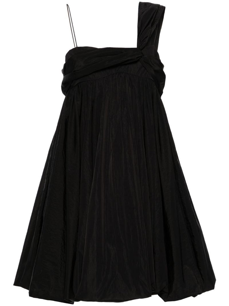 Black Victoria Puffball Mini Dress