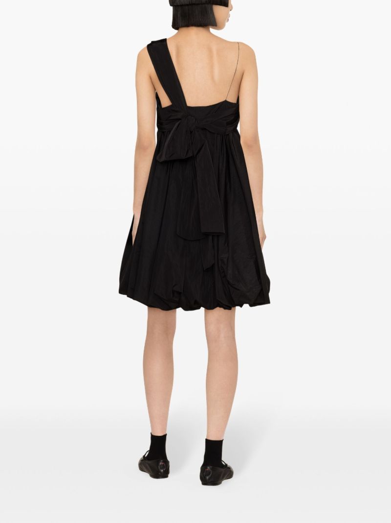 Black Victoria Puffball Mini Dress