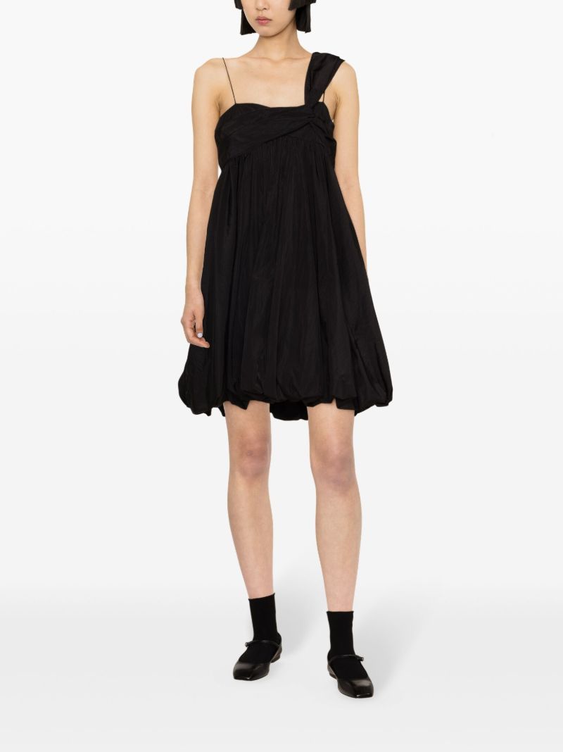 Black Victoria Puffball Mini Dress