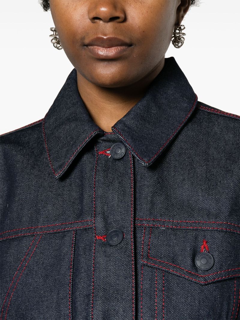 Blue Gracie Cropped Denim Jacket