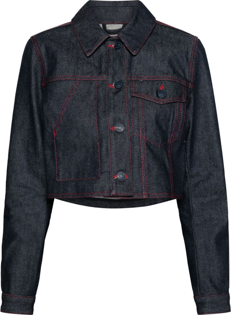 Blue Gracie Cropped Denim Jacket