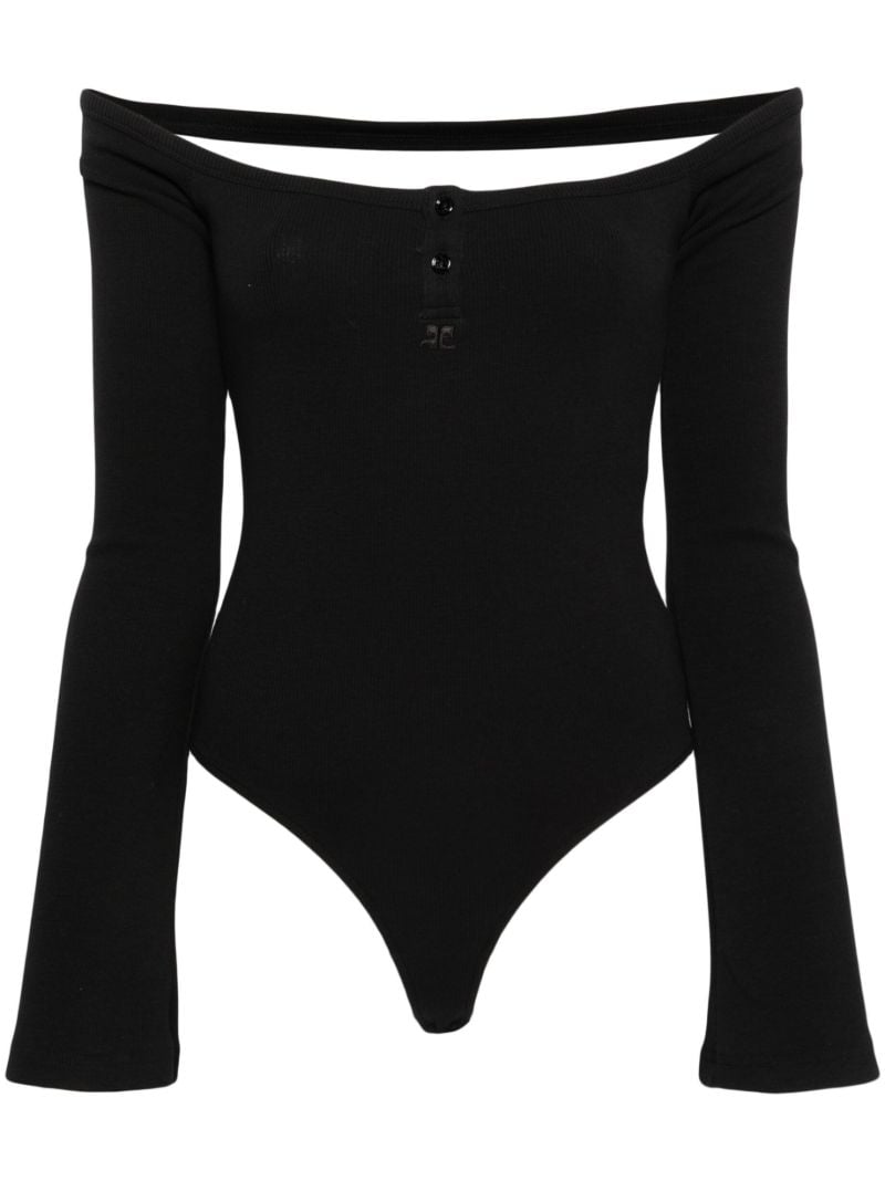 Black Hyperbole 90's Fine-ribbed Bodysuit