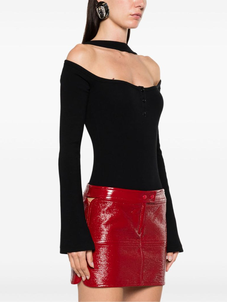 Black Hyperbole 90's Fine-ribbed Bodysuit