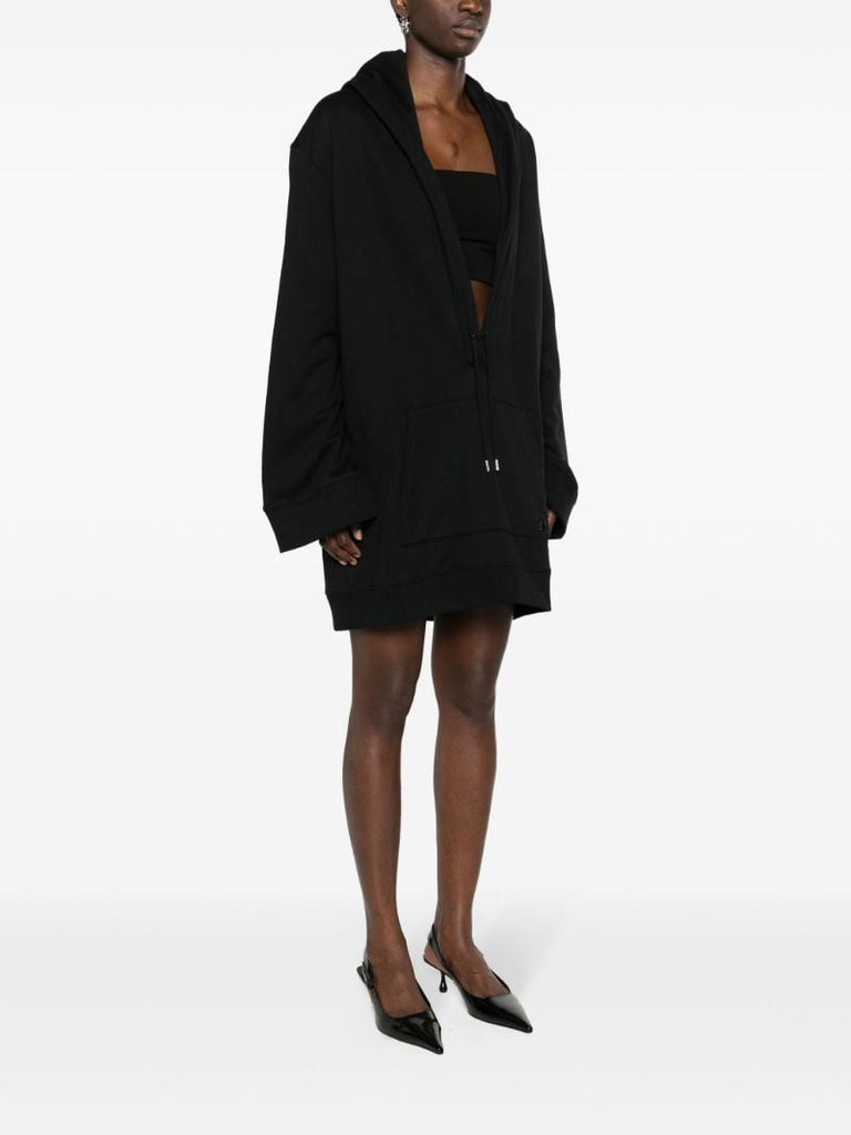 Black Hyperbole Hoodie Mini Dress