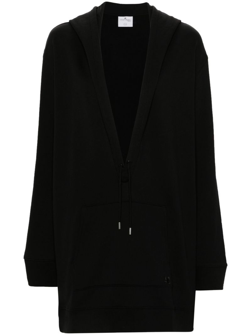 Black Hyperbole Hoodie Mini Dress